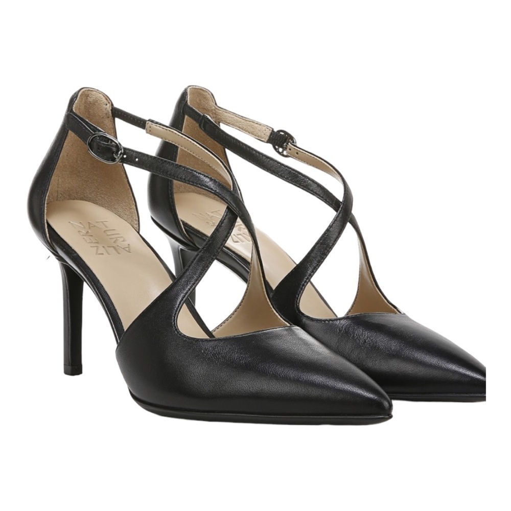 Naturalizer ANNE PUMP in black leather (8 wide)